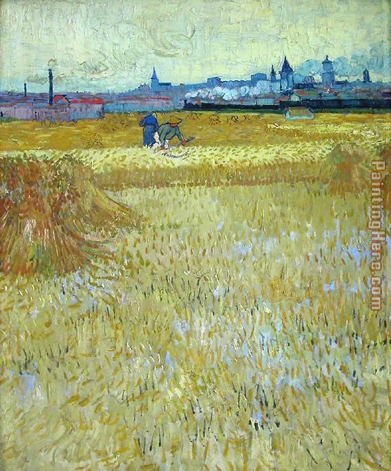 Les Moissonneurs 1888 painting - Vincent van Gogh Les Moissonneurs 1888 art painting